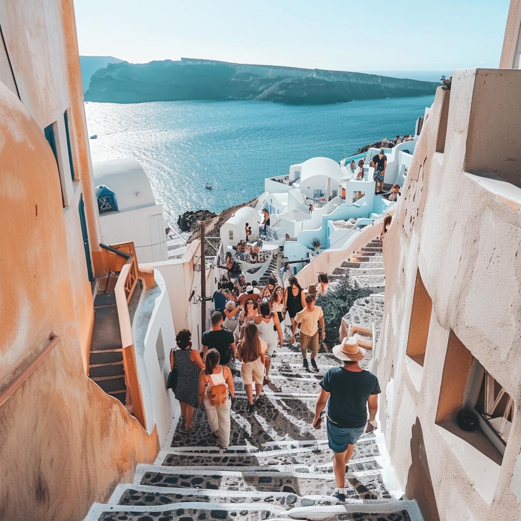 Tours and transfer services in Santorini Greece. Available all year around, from any location to any location on the island of Santorini.